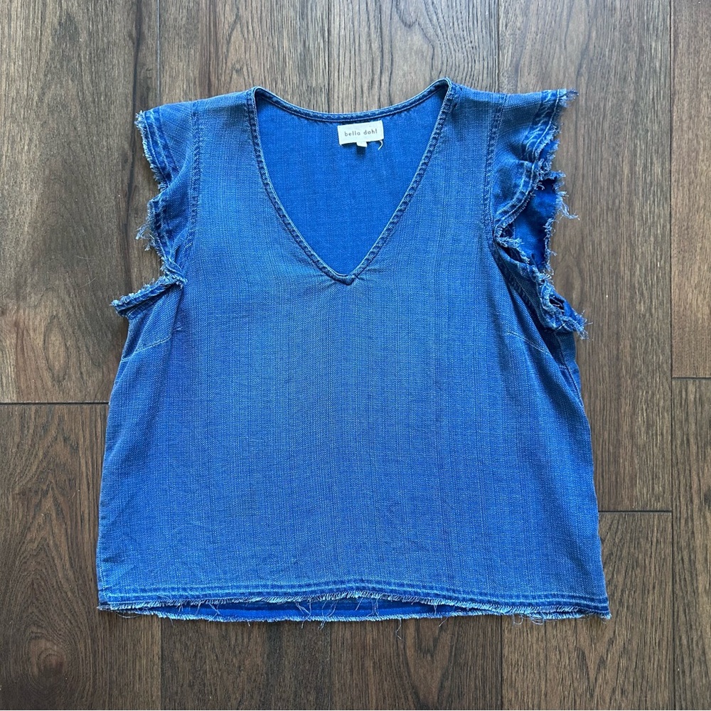 Bella Dahl Blue Sleeveless Top
